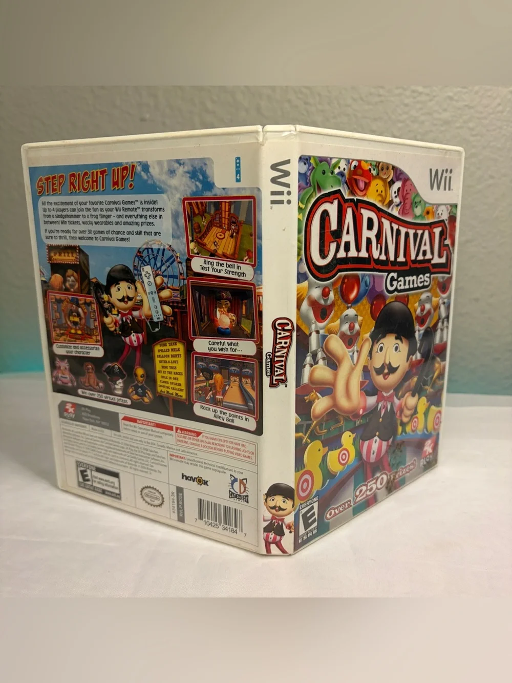 Carnival Games (Nintendo Wii, 2007) - CIB Complete In Box Tested & Works Game